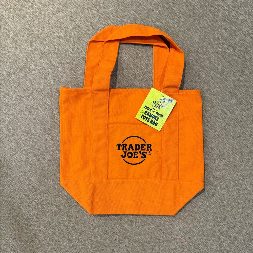 Trader Joe's Orange Mini Tote Bag